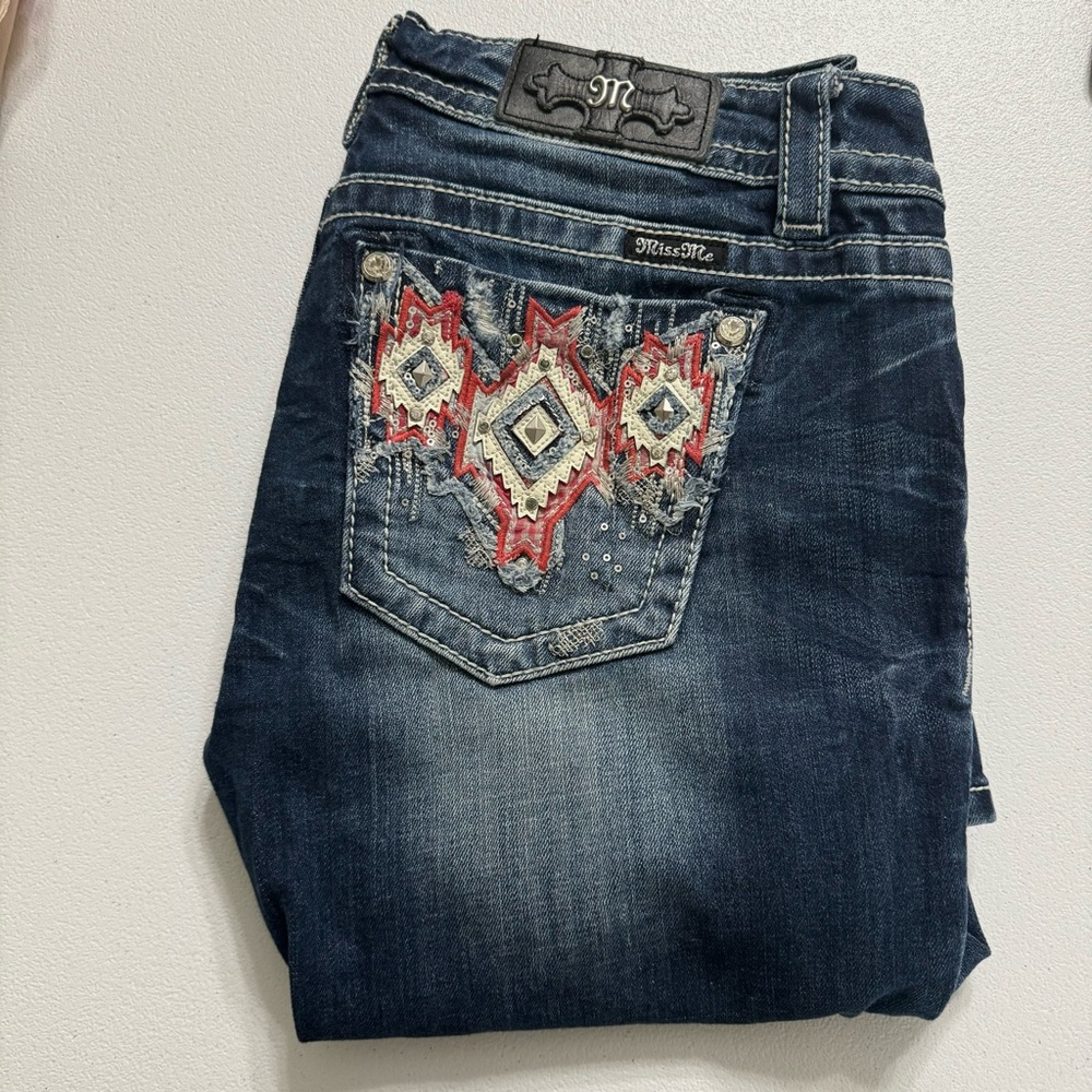Miss Me Jeans Signature Bootcut Size 30 Inseam:32